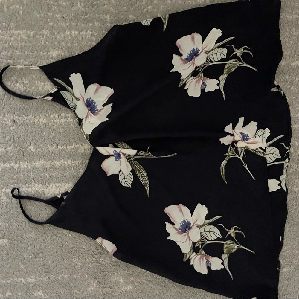 Navy tank style blouse